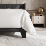 Upholstered Bed with Square Tufting and Wingback - Chic Decora