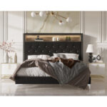 Upholstered Bookcase Bed - Chic Decora