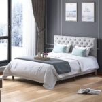 Jennyfer Upholstered Platform Bed - Chic Decora