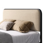 Upholstered Metal Platform Bed - Chic Decora