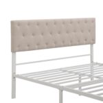 Upholstered Metal Platform Storage Bed - Chic Decora