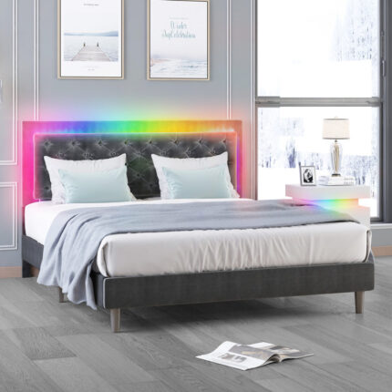 34.6″ Mercedita Platform Bed - Chic Decora