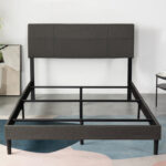 Upholstered Metal Standard Bed - Chic Decora