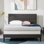 Upholstered Metal Standard Bed - Chic Decora