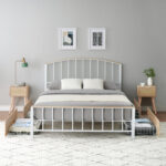 Upholstered Open-Frame Bed - Chic Decora