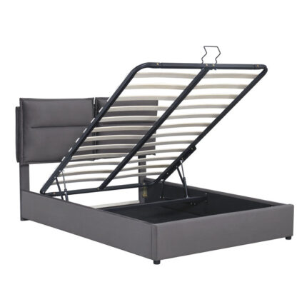 Upholstered Panel Storage Bed - Chic Decora