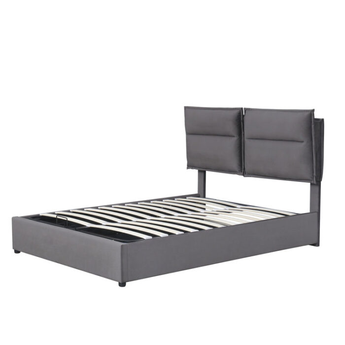 Upholstered Panel Storage Bed - Chic Decora