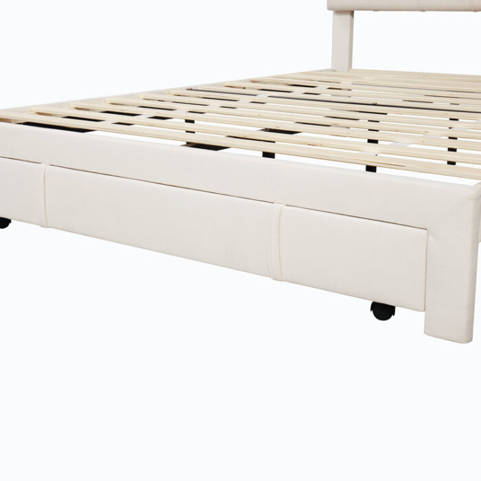 Upholstered Panel Storage Bed - Chic Decora