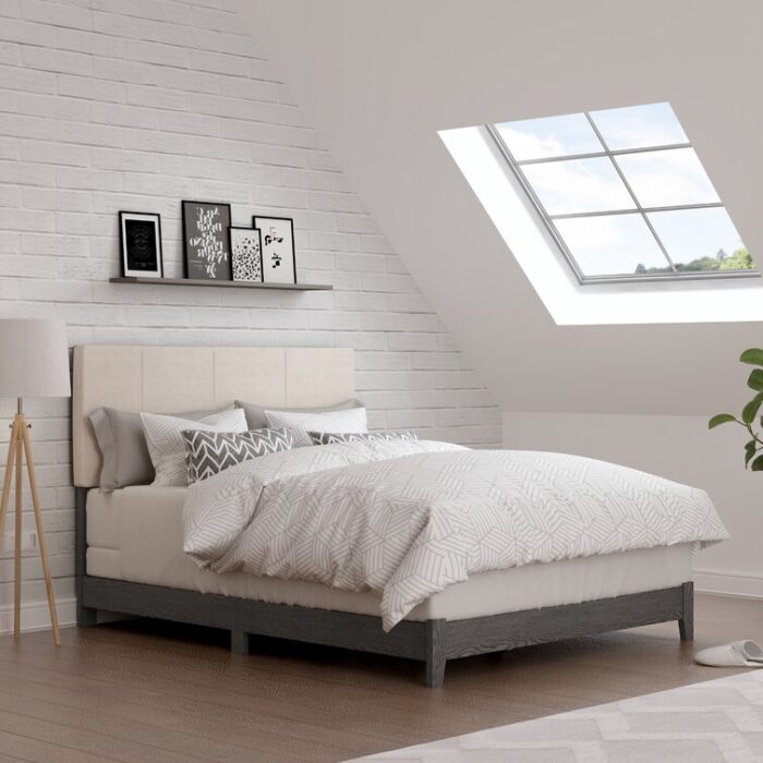 Upholstered Platform Bed - Chic Decora