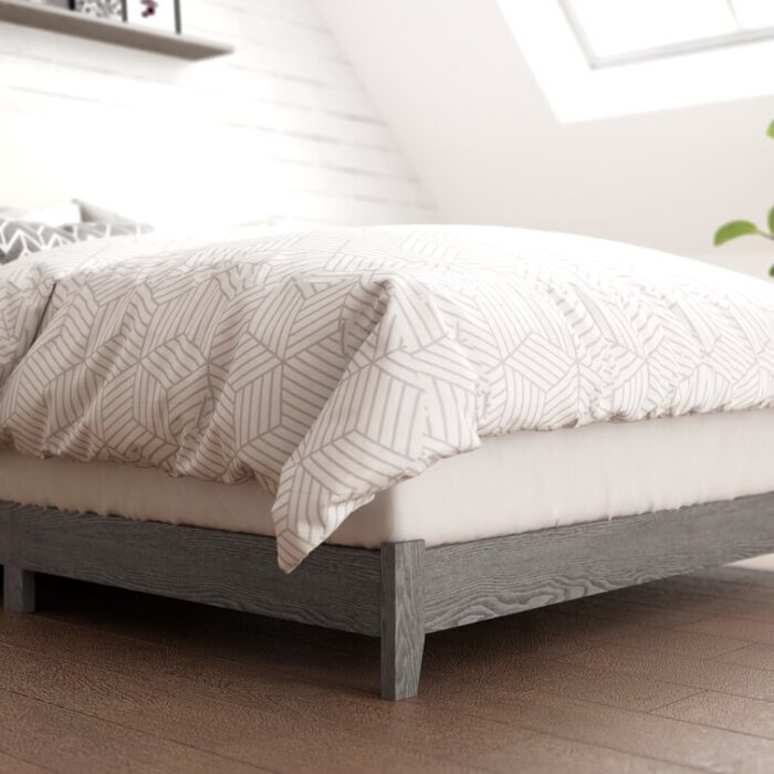 Upholstered Platform Bed - Chic Decora