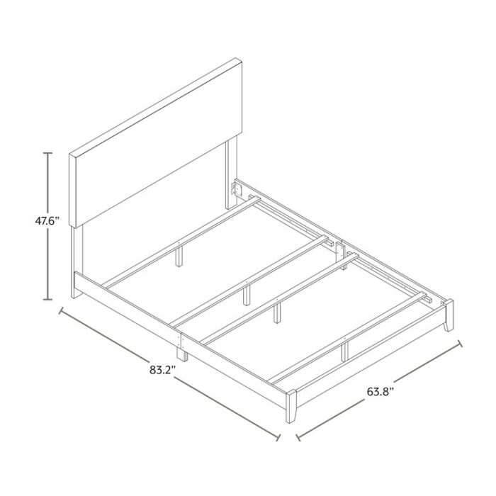 Upholstered Platform Bed - Chic Decora