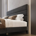 Upholstered Platform Bed - Chic Decora