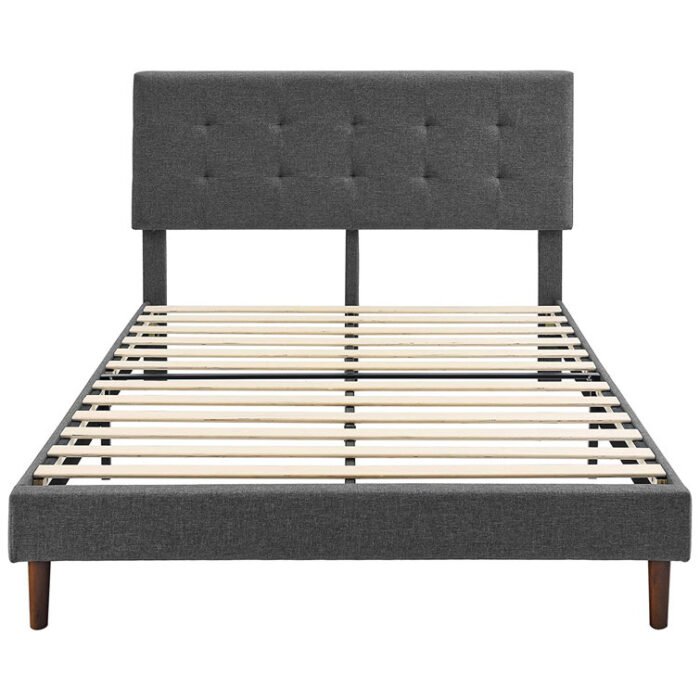 Upholstered Platform Bed - Chic Decora