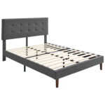 Upholstered Platform Bed - Chic Decora