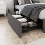 Upholstered Platform Bed - Chic Decora