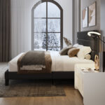 Upholstered Platform Bed - Chic Decora