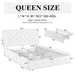 Upholstered Platform Bed - Chic Decora