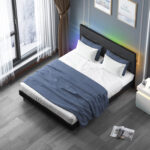 Upholstered Platform Bed - Chic Decora