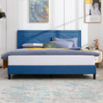 Upholstered Platform Bed - Chic Decora