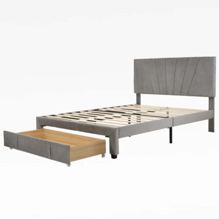 Upholstered Platform Storage Bed - Chic Decora