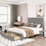 Upholstered Platform Storage Bed - Chic Decora