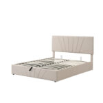 Upholstered Platform Storage Bed - Chic Decora