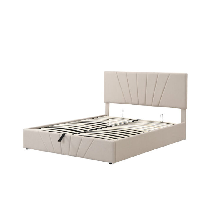 Upholstered Platform Storage Bed - Chic Decora