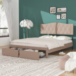 Upholstered Platform Storage Bed - Chic Decora