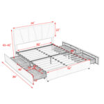 Upholstered Platform Storage Bed - Chic Decora