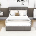 Upholstered Platform Storage Bed - Chic Decora