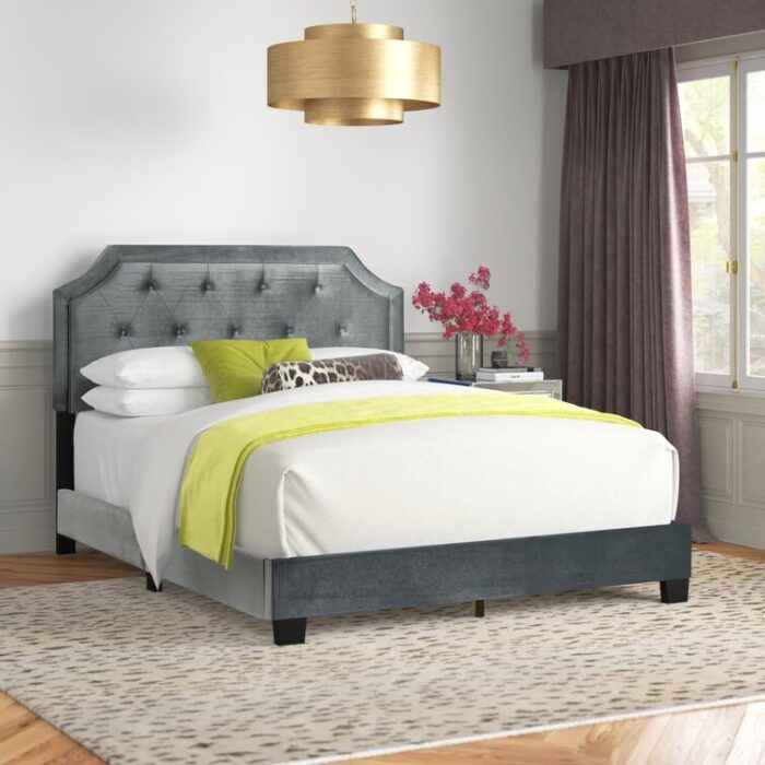 Upholstered Standard Bed - Chic Decora