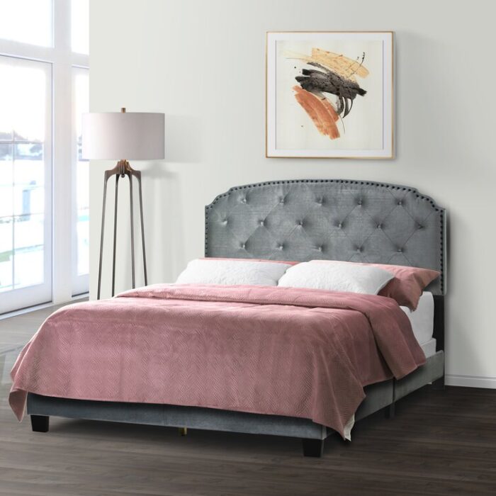 Upholstered Standard Bed - Chic Decora