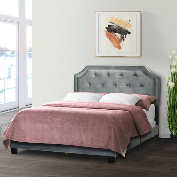 Upholstered Standard Bed - Chic Decora