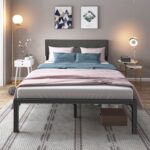 Upholstered Storage Platform Bed with Adjustable Headboard - Chic Decora