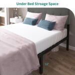 Upholstered Storage Platform Bed with Adjustable Headboard - Chic Decora