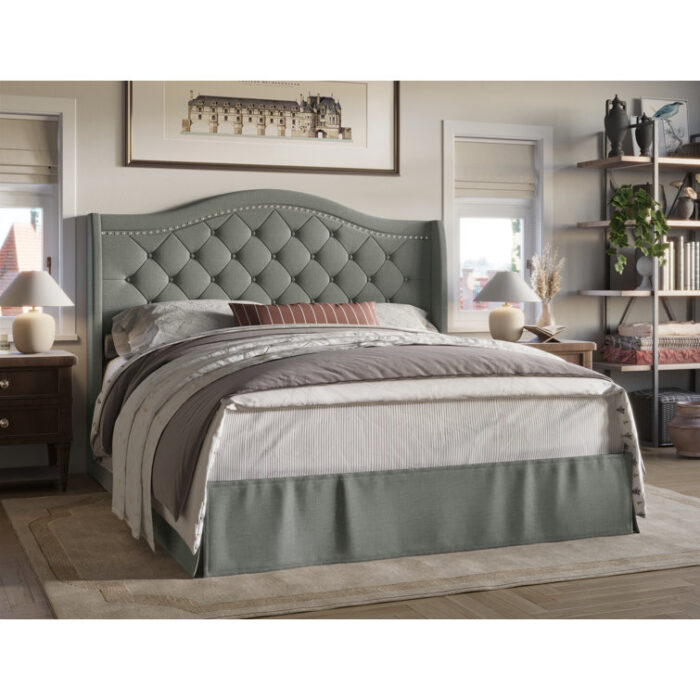 Upholstered Wingback Bed - Chic Decora