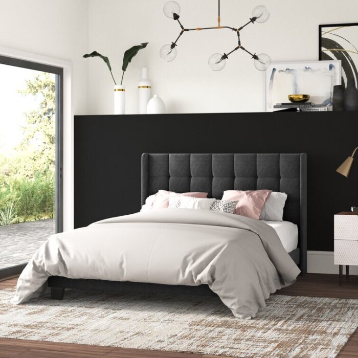 Upholstered Wingback Bed - Chic Decora