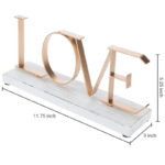 Valentines Decorative Love Letter Block - Chic Decora