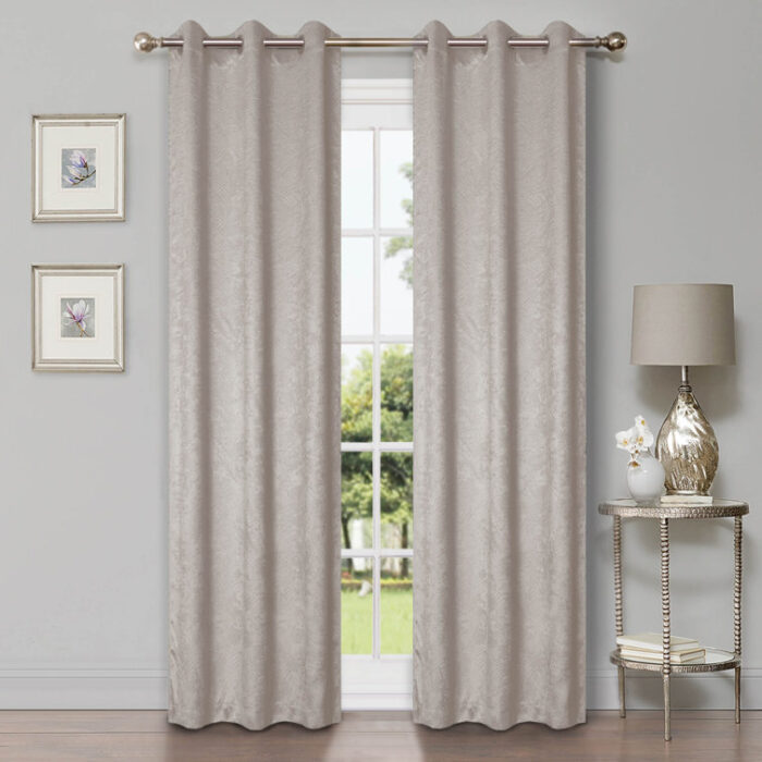 Vedder Geometric Room Darkening Thermal Curtain Panels (Set of 2) - Chic Decora