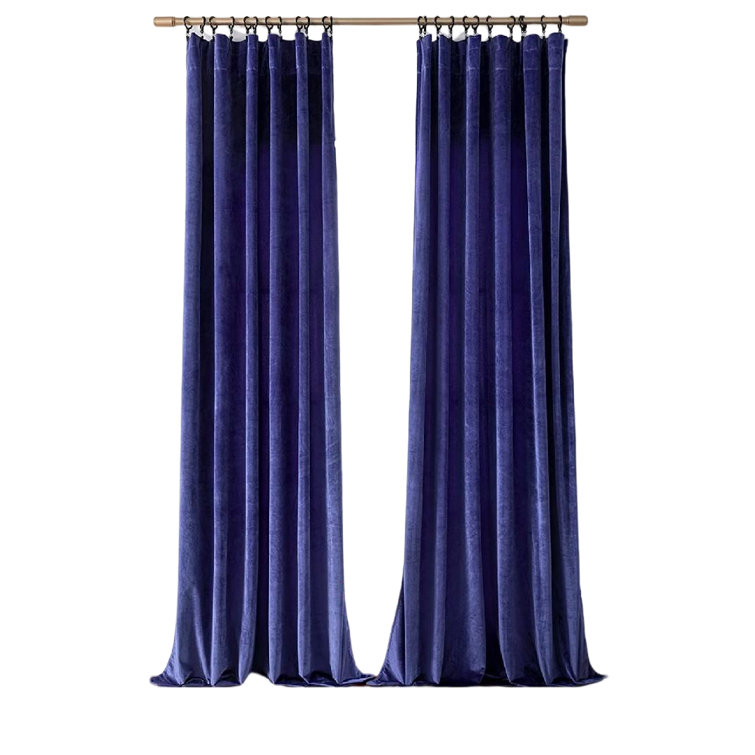 Velvet Room Darkening Curtain Pair (Set of 2) - Chic Decora