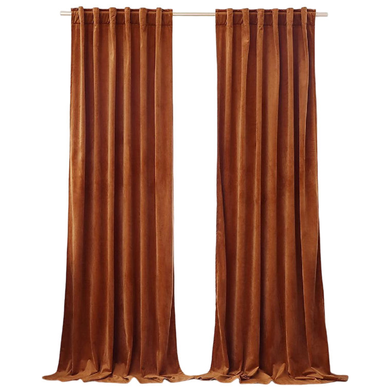 Velvet Room Darkening Curtain Pair (Set of 2) - Chic Decora