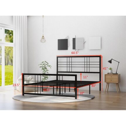 Venice Metal Platform Bed - Chic Decora