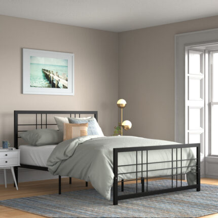 Venice Metal Platform Bed - Chic Decora