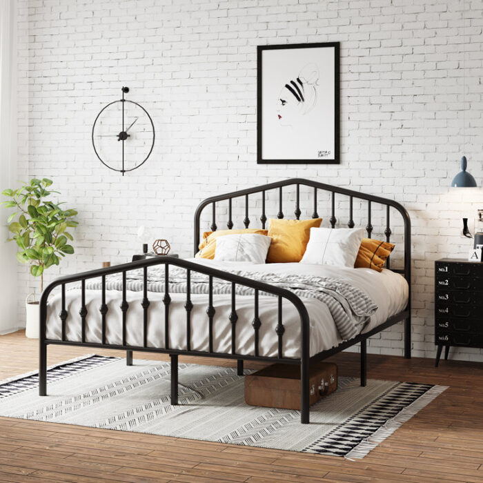 Verena Metal Spindle Bed - Chic Decora