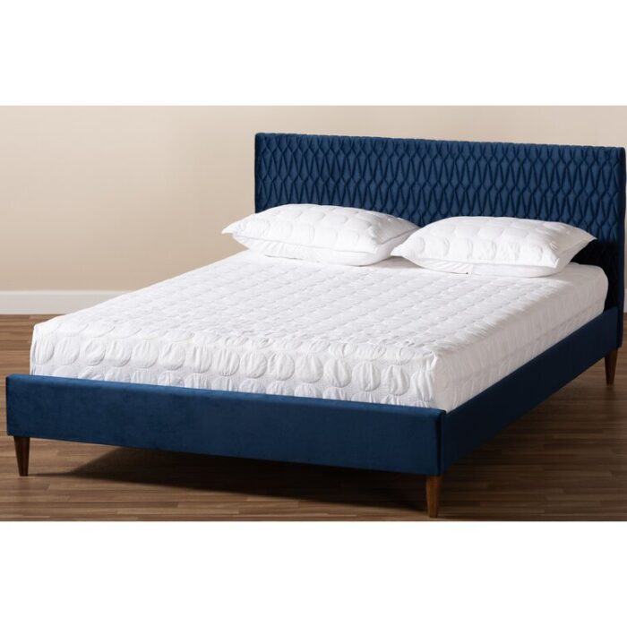 Vess Upholstered Platform Bed - Chic Decora