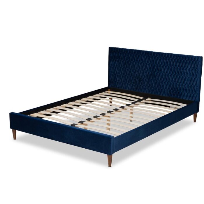 Vess Upholstered Platform Bed - Chic Decora