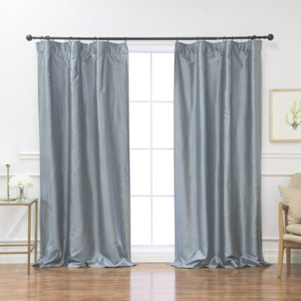 Vibbert Polyester Blackout Curtain Pair (Set of 2) - Chic Decora