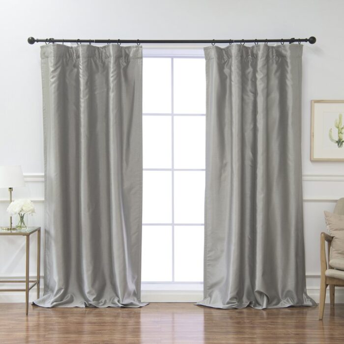 Vibbert Polyester Blackout Curtain Pair (Set of 2) - Chic Decora