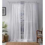 Vidal Synthetic Sheer Curtain Pair (Set of 2) - Chic Decora