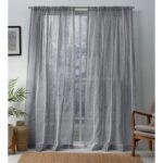 Vidal Synthetic Sheer Curtain Pair (Set of 2) - Chic Decora